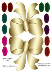 Bow Shaped Card