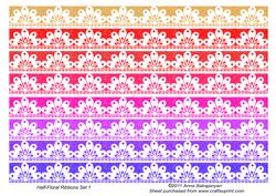 Half-floral Ribbons Set 1