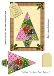 Quilted Christmas Tree Topper 1