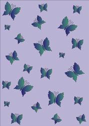 Blue-green Butterflies on Powder-blue