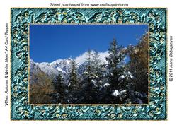 When Autumn & Winter Meet A4 Card Topper