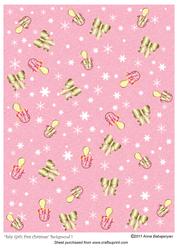 Baby Girls First Christmas Background 1