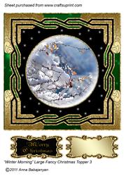 Winter Morning Large Fancy Christmas Topper 3