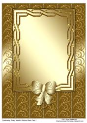 Celebrating Today Metallic Ribbons Blank Card 1