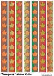Thanksgiving/autumn Ribbons