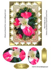 Red Callas & Lily Various Occasions Pyramid Card Front