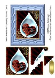 When a Man Cries Sympathy Pyramid Card 2