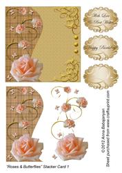 Roses & Butterflies Stacker Card 1