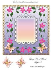 Large Floral Blank Topper 3