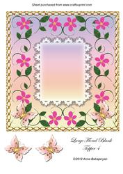 Large Floral Blank Topper 4