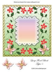 Large Floral Blank Topper 5