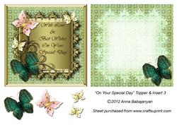 On Your Special Day Topper & Insert 3