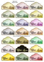 With Love Shaped Labels
