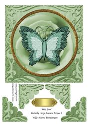 Mild Soul Butterfly Large Square Topper 3