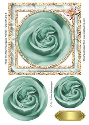 Rose in a Round & Square Frames Pyramid Card 5