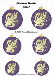 Christmas Baubles (blue)