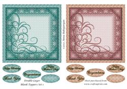 Double-layer Blank Toppers Set 1