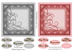 Double-layer Blank Toppers Set 5