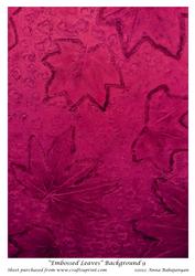 Embossed Leaves Background 9