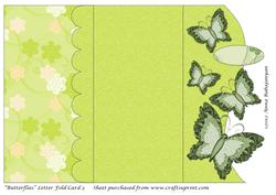 Butterflies Letter Fold Card 3