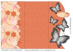Butterflies Letter Fold Card 8