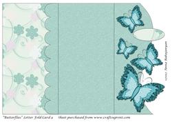 Butterflies Letter Fold Card 9