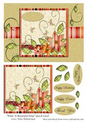 What a Beautiful Day! Quick Card