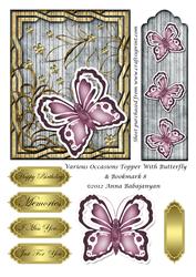 Various Occasions Topper with Butterfly & Bookmark 8