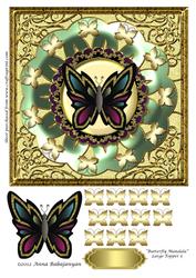Butterfly Mandala Large Topper 5