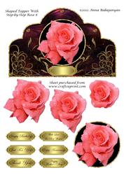 Shaped Topper with Step-by-step Rose 8