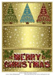 Letter Fold Christmas Card 1