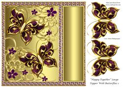 Happy Together Large Topper with Butterflies 1