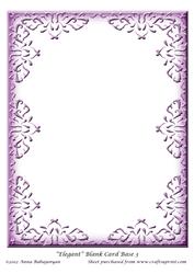 Elegant Blank Card Base 3