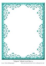 Elegant Blank Card Base 4