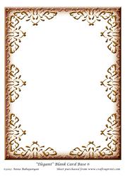 Elegant Blank Card Base 6