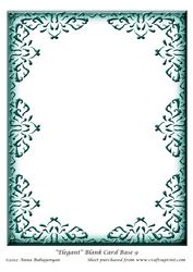 Elegant Blank Card Base 9