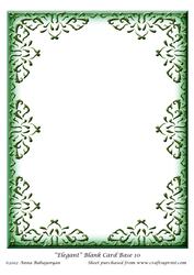 Elegant Blank Card Base 10