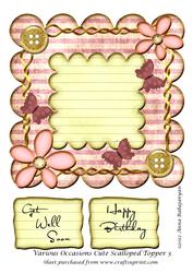 Various Occasions Cute Scalloped Topper 3