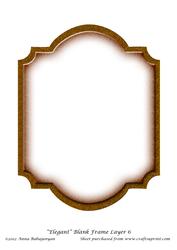 Elegant Blank Frame Layer 6