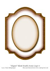 Elegant Blank Double Frame Layer 6