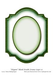 Elegant Blank Double Frame Layer 10