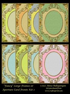 Fancy Large Frames or Aperture Card Fronts Kit 2