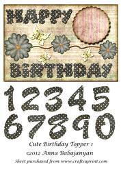 Cute Birthday Topper 1
