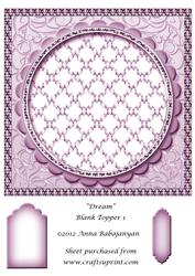 Dream Blank Topper 1