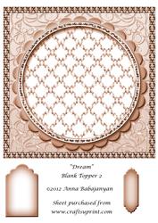 Dream Blank Topper 2