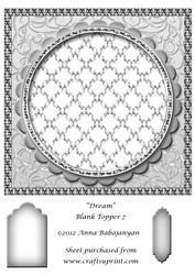 Dream Blank Topper 7