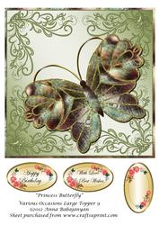 Princess Butterfly Various Occasions Large Topper 9