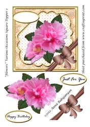 Flowers Various Occasions Square Topper 1