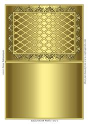 Folded Blank Trellis Card 1