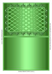 Folded Blank Trellis Card 4